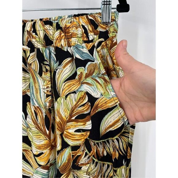 Panama Jack Women's Tropical Linen Blend Wide Leg Pants‎ Multi-Color XS - Picture 5 of 10